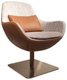 Дизайнерское кресло для отдыха MILLENIUM (Ткань FD или PU+FD) - 1
