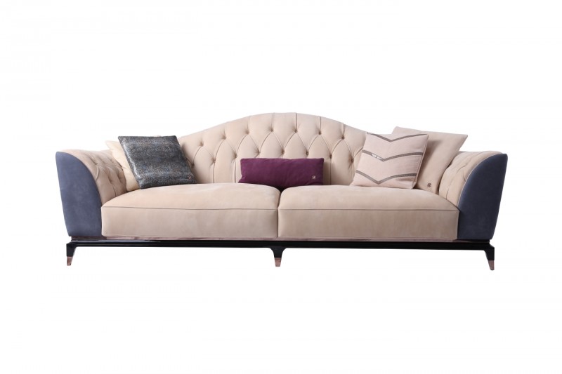 Дизайнерский трехместный диван ALBA DI CRISTALLO SOFA (Немецкая кожа D)