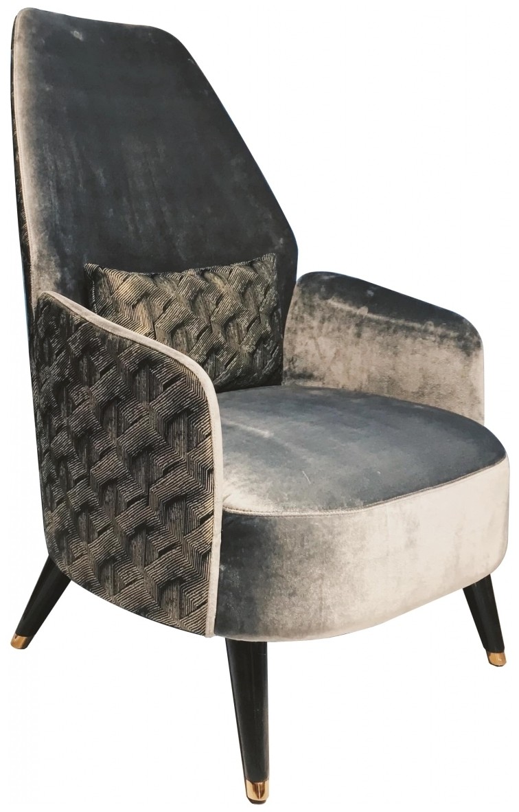 Дизайнерское кресло для отдыха TENRI ( Ткань FD-BV88132+ТканьFD-BV88118)