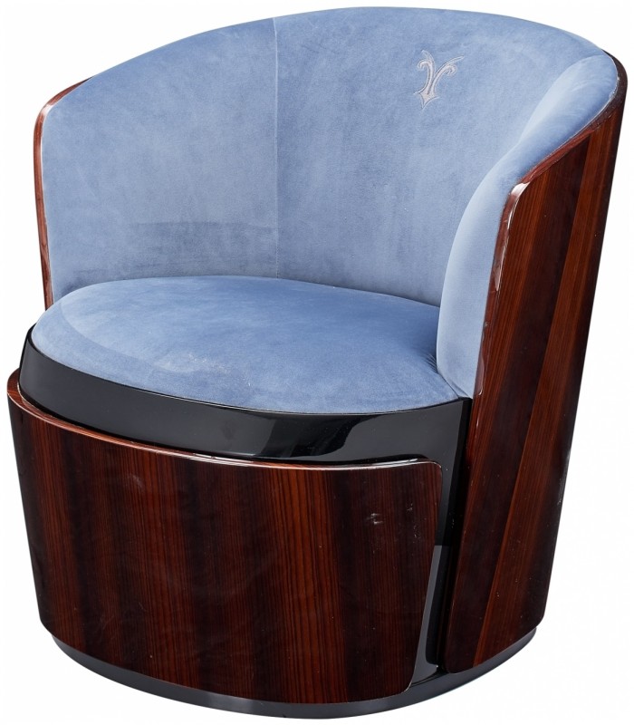 Дизайнерское кресло для отдыха Vinotti Oak Wood Armchair (Ткань FD)