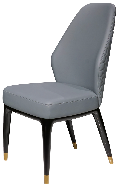 Дизайнерский обеденный стул BLACK LAQUER CHAIR (Итальянская кожа B)