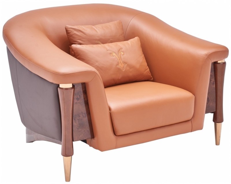 Дизайнерское кресло для отдыха FORTA SINGLE CHAIR (Ткань+экокожа)